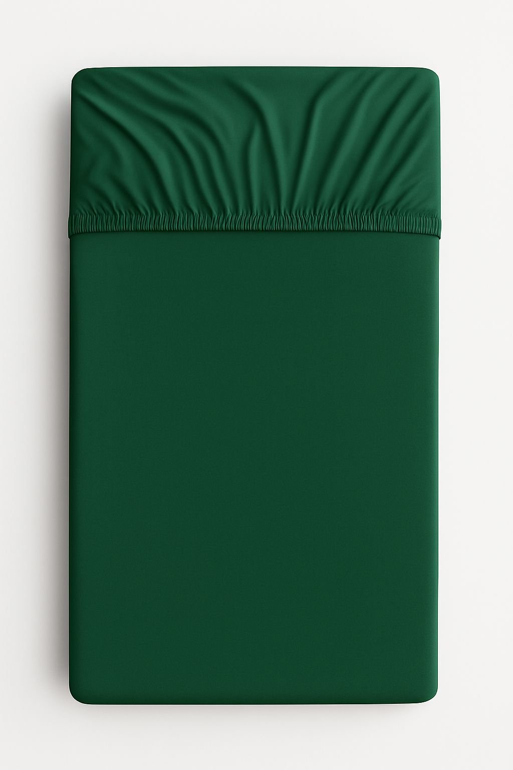 Medvilninio trikotažo paklodė 120x60cm - tamsiai žalia