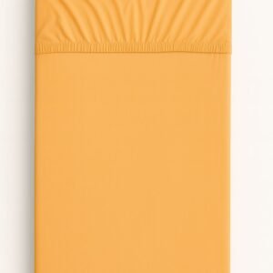 Medvilninio trikotažo paklodė 120x60cm - oranžinė