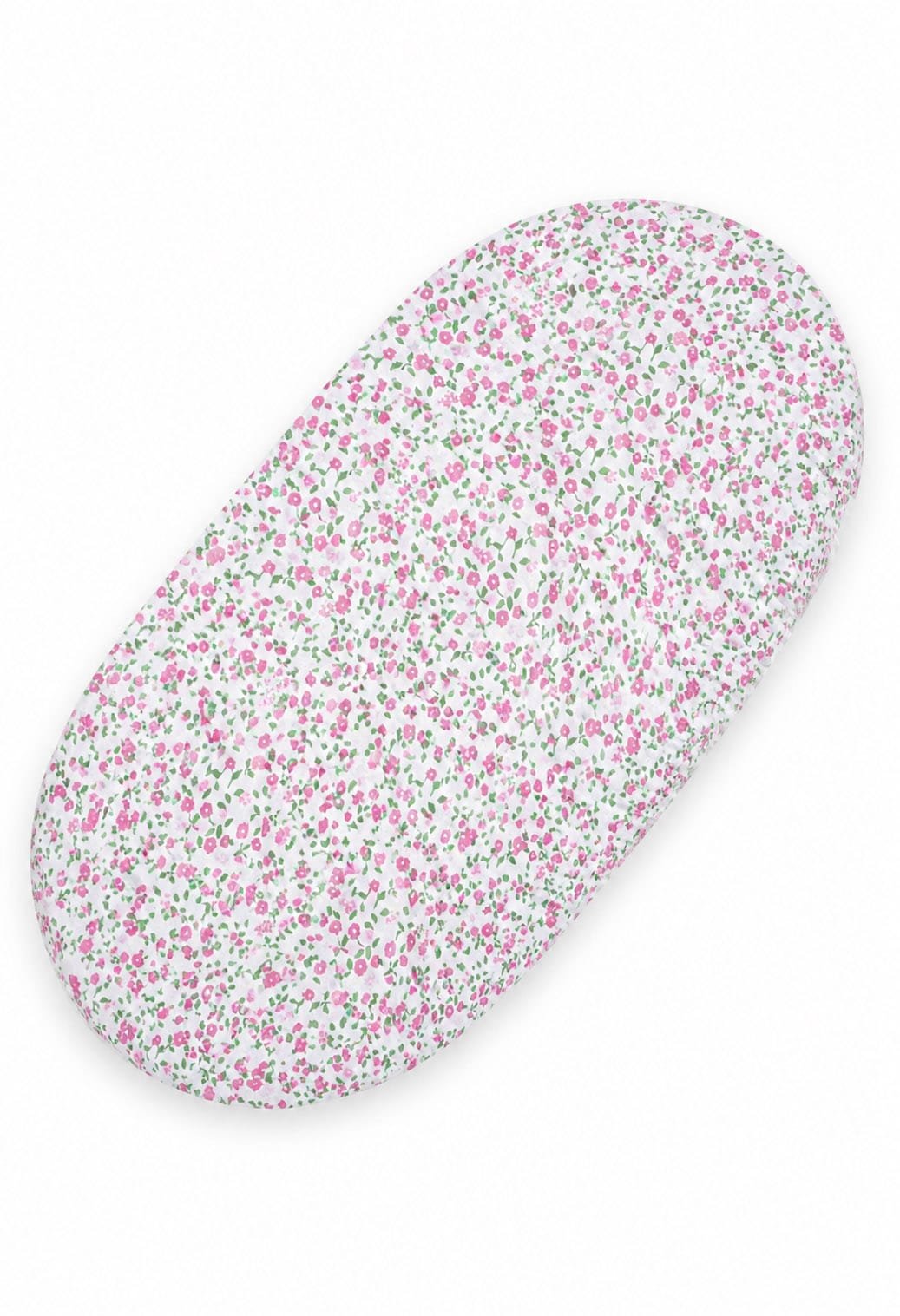Sheet made of cotton for for prams, moses basket mattress 75x35 cm - little pink flowers