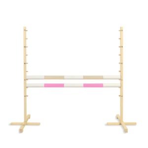 Šuolio kliūtis Hobby Horse, 120cm, su dviem kartelėmis - smėlio spalvos ir šviesiai rožine