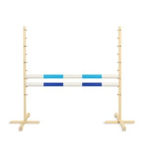 Šuolio kliūtis Hobby Horse, 120cm, su dviem kartelėmis - šviesiai mėlyna ir mėlyna