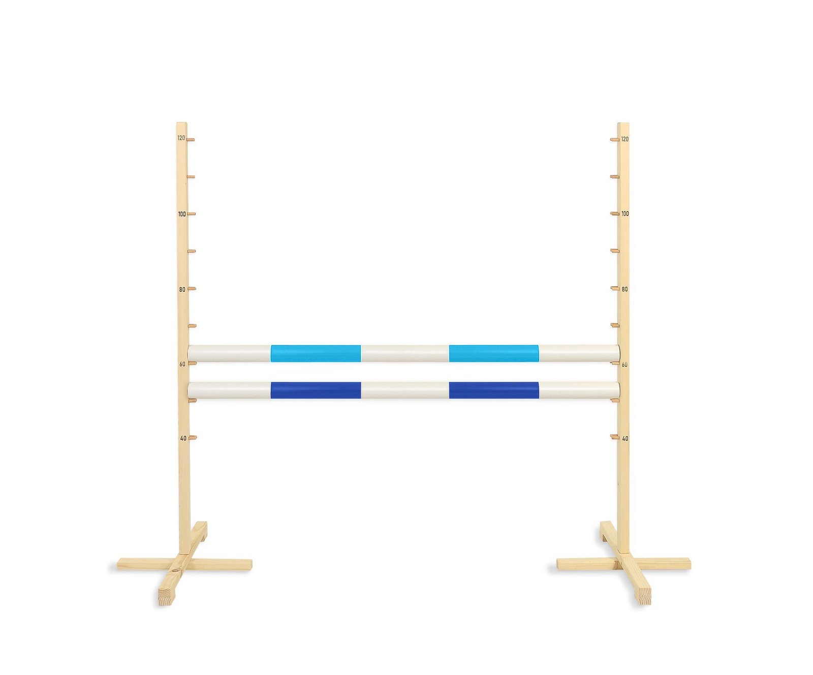Šuolio kliūtis Hobby Horse, 120cm, su dviem kartelėmis - šviesiai mėlyna ir mėlyna