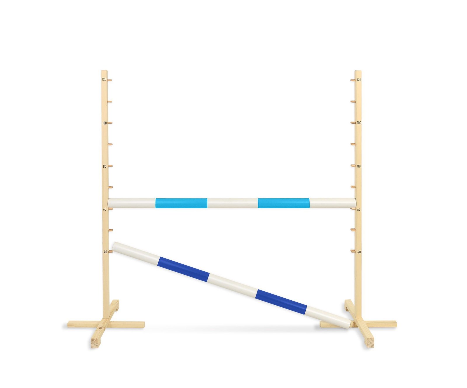 Šuolio kliūtis Hobby Horse, 120cm, su dviem kartelėmis - šviesiai mėlyna ir mėlyna - Image 5