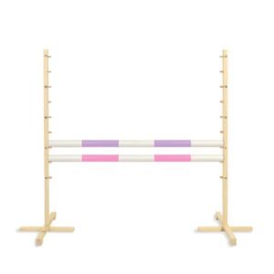 Šuolio kliūtis Hobby Horse, 120cm, su dviem kartelėmis - šviesiai violetine ir šviesiai rožine
