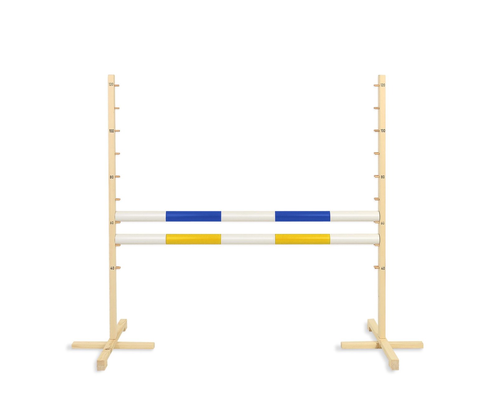 Šuolio kliūtis Hobby Horse, 120cm, su dviem kartelėmis - mėlyna ir geltona