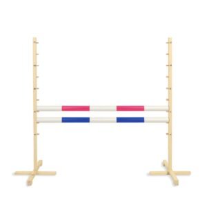 Šuolio kliūtis Hobby Horse, 120cm, su dviem kartelėmis, rožine ir mėlyna