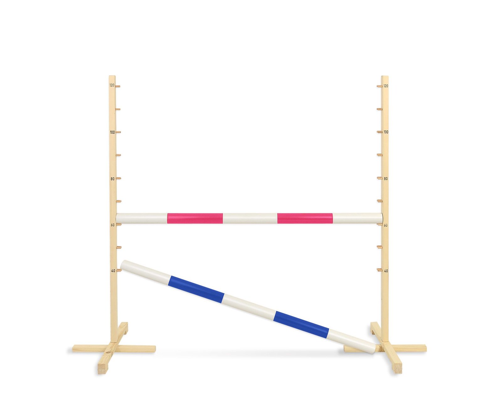 Šuolio kliūtis Hobby Horse, 120cm, su dviem kartelėmis, rožine ir mėlyna - Image 5