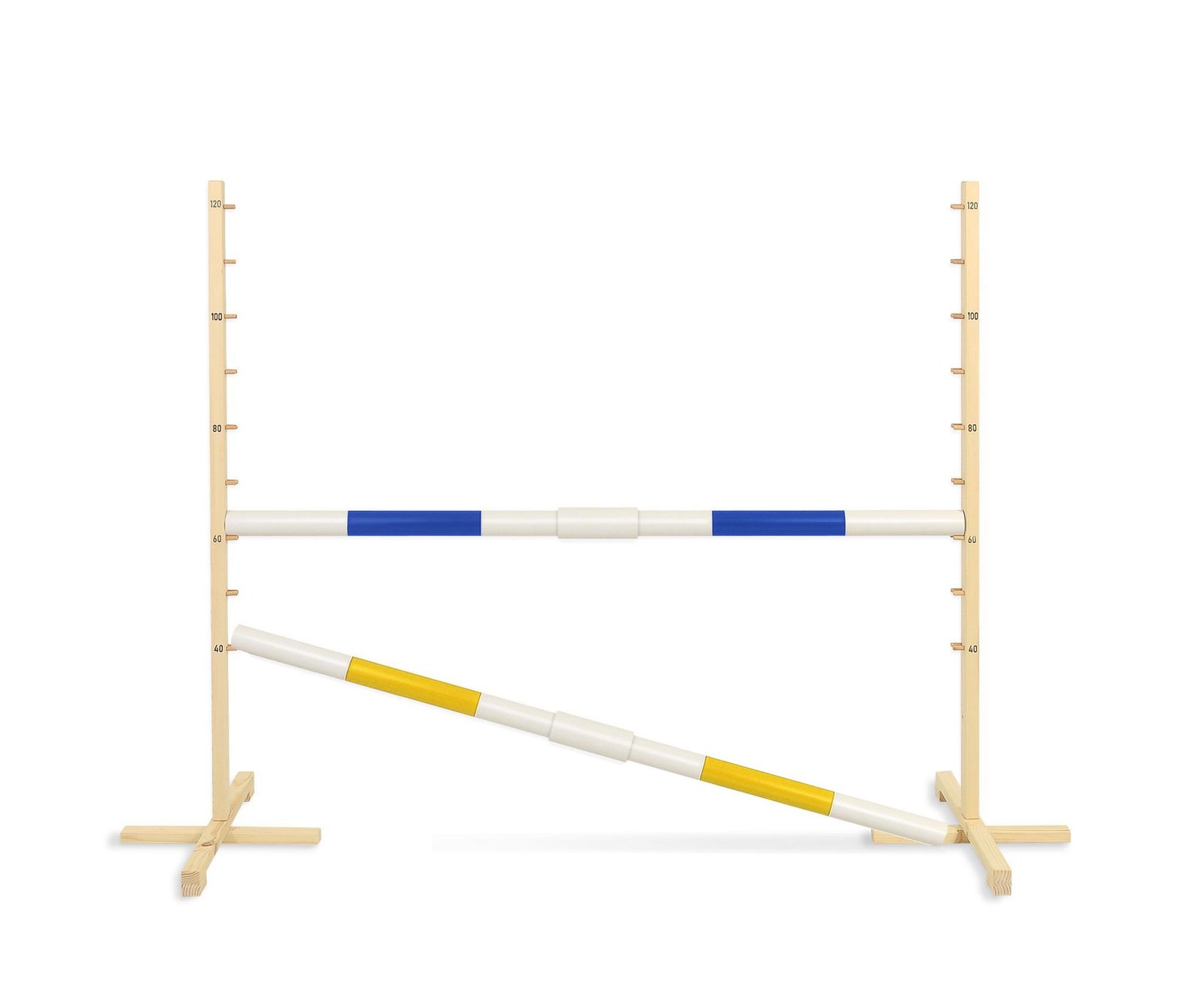 Šuolio kliūtis Hobby Horse, 160 cm, su dviem 50mm kartelėmis - mėlyna