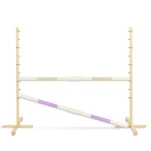 Šuolio kliūtis Hobby Horse, 160 cm, h-120 cm, su dviem kartelėmis - smėlio spalvos ir šviesiai violetine