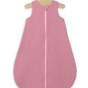 Muslin baby sleeping bag 6-12 months M for summer TOG 1.0 - retro pink