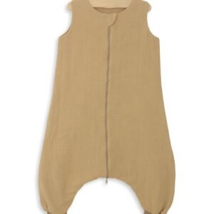 Muslin baby sleeping bag with legs L 9-24 months for summer TOG 1.0 - camel