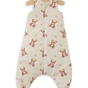 Cotton Baby Sleeping Bag with legs Warm and Cozy L 9-24 months TOG 2.5 - teddy love