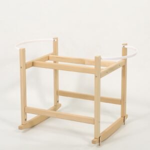 Wooden Moses basket cradle BOHO - natural