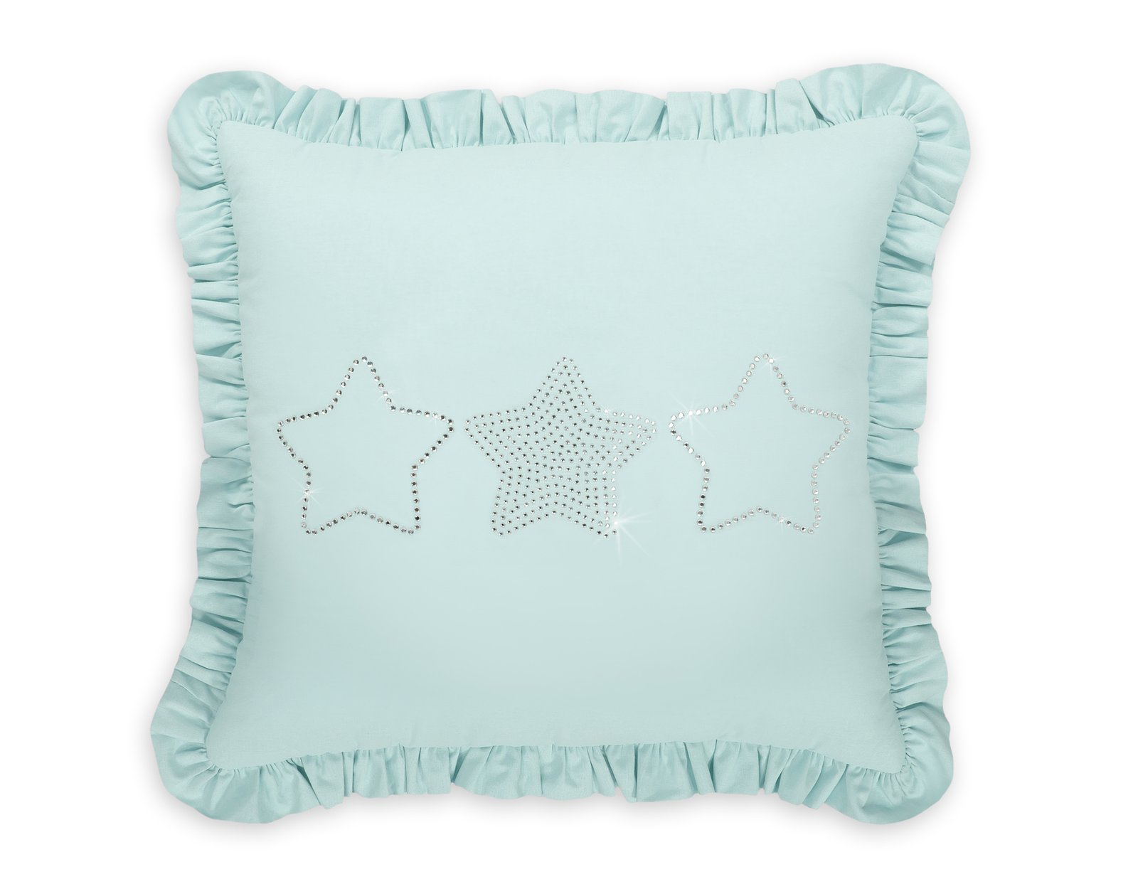 Decorative pillow with application - mint