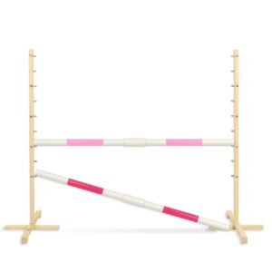 Šuolio kliūtis Hobby Horse, 160 cm, h-120 cm, su dviem kartelėmis - šviesiai rožine ir rožine