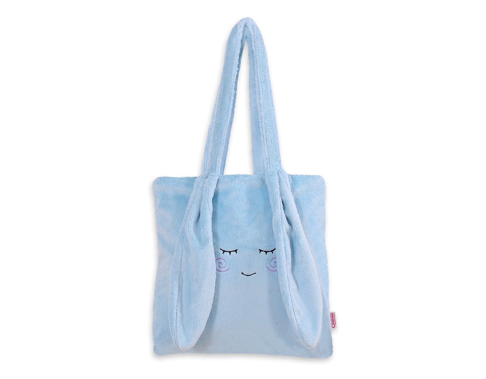 Children's shoulder bag with bunny ears - blue