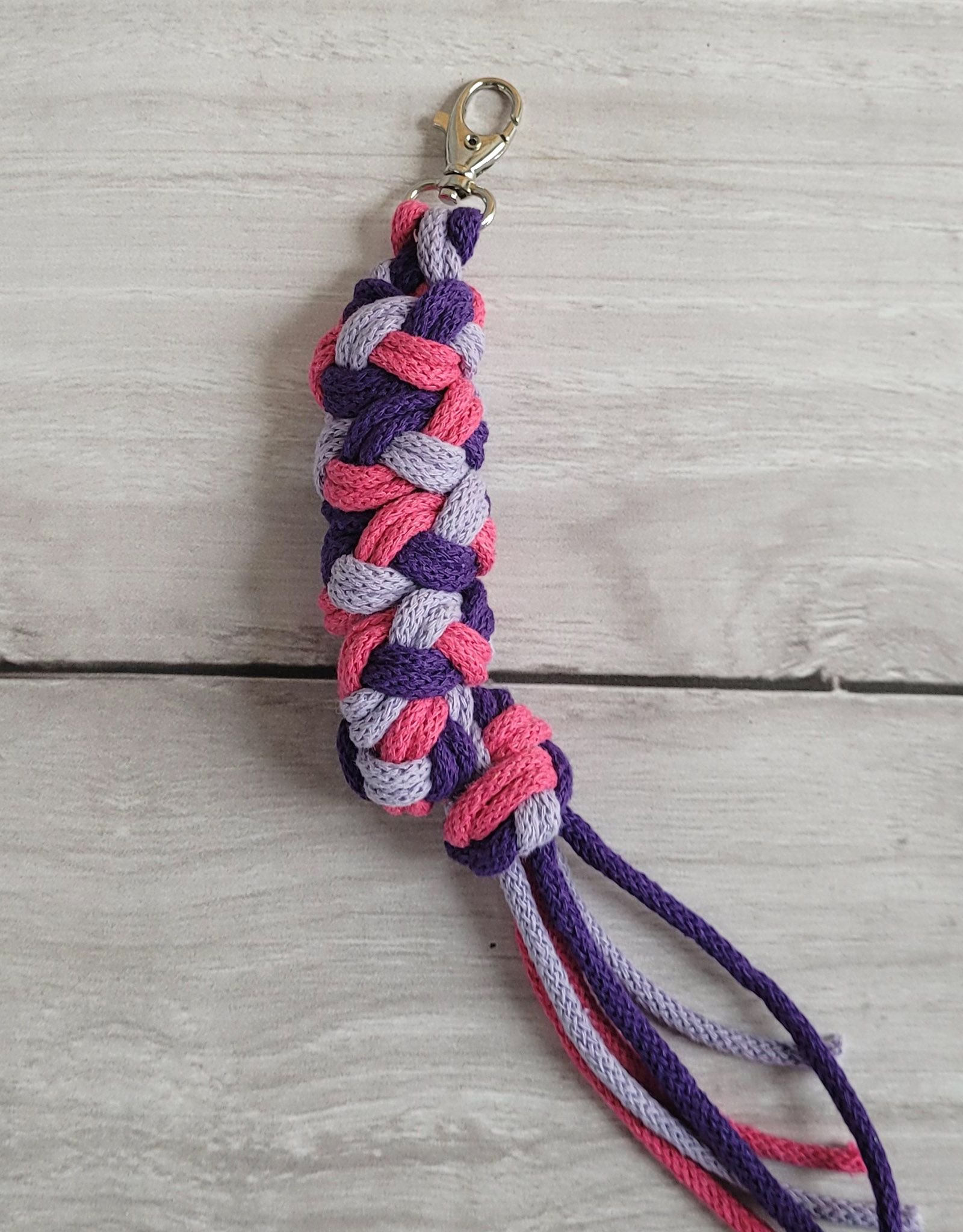 Hobby Horse pavadėlis, pagamintas iš dvigubai vytos virvutės - tamsiai rožinė/violetinė/tamsiai violetinė - Image 3
