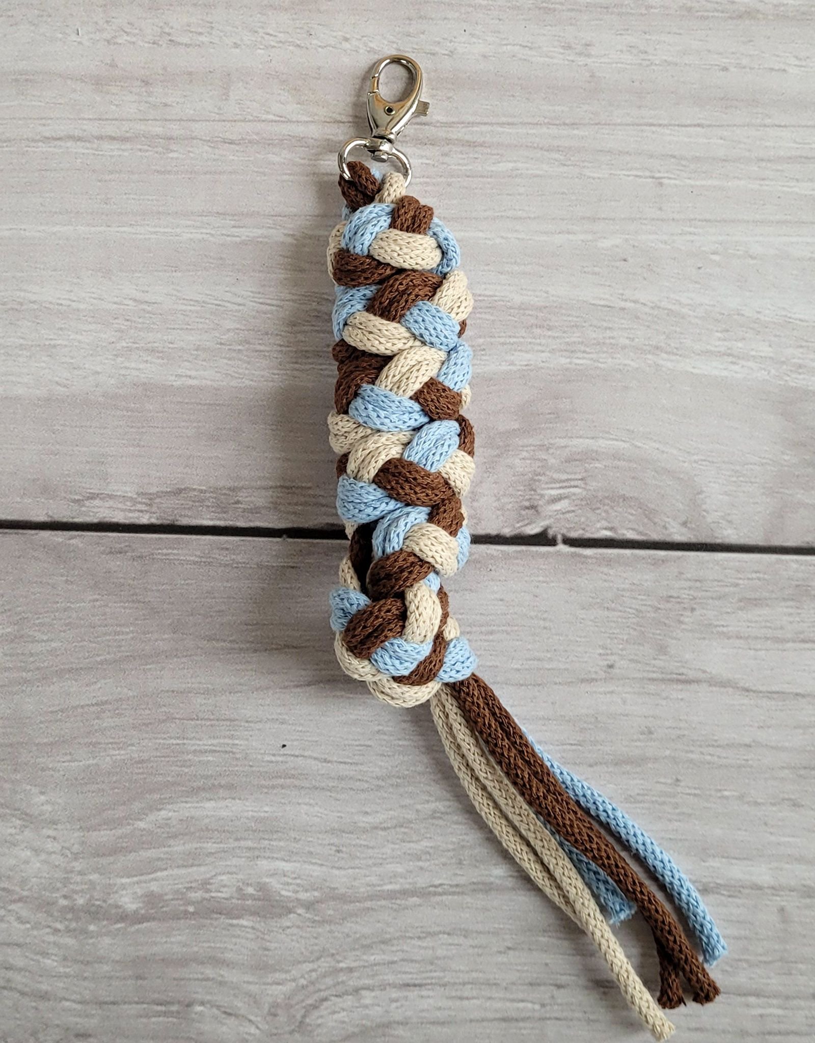Hobby Horse pavadėlis, pagamintas iš dvigubos virvutės - mėlyna/šviesiai smėlio spalvos/ruda - Image 3