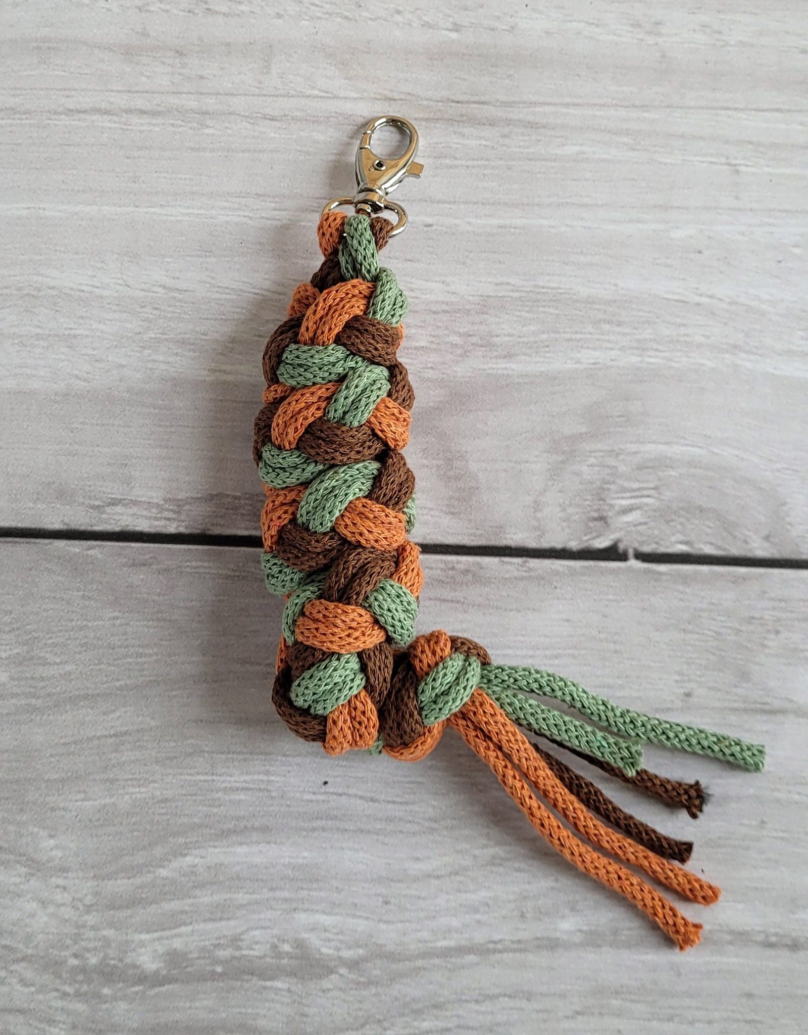 Hobby Horse pavadėlis, pagamintas iš dvigubos virvutės - pistacijų spalvos/ruda/terakotos spalvos - Image 2
