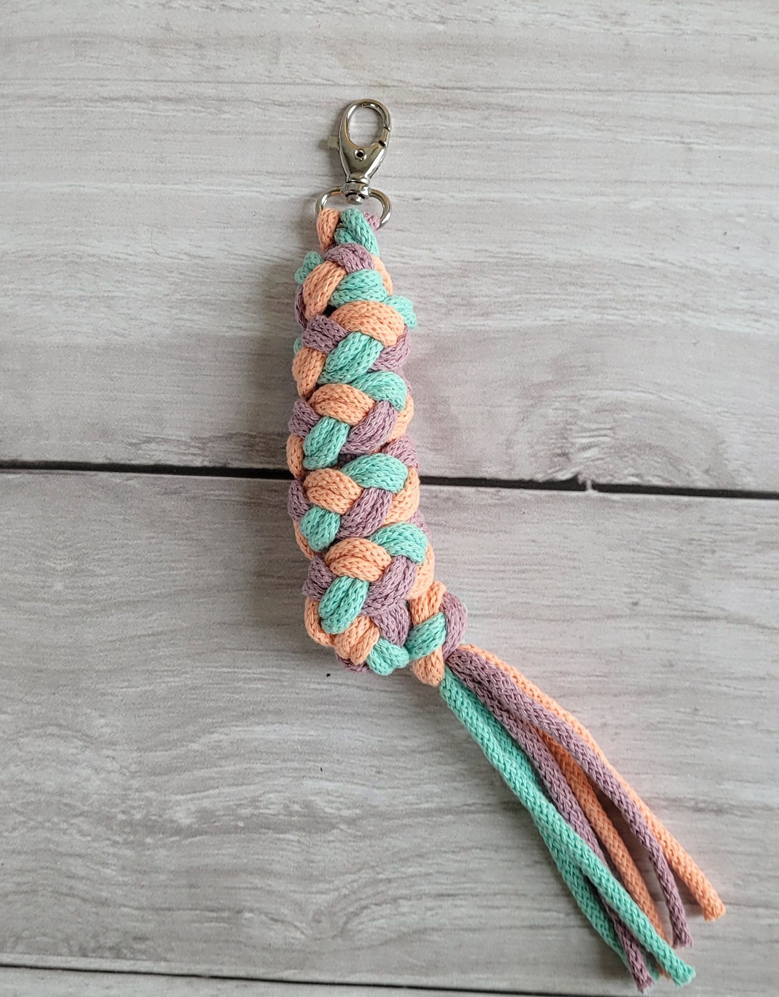 Hobby Horse pavadėlis, pagamintas iš dvigubos virvutės - mėtos spalvos/levandų spalvos/persikų spalvos - Image 3