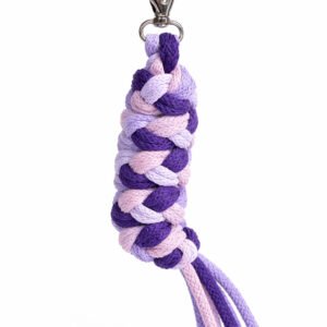 Hobby Horse pavadėlis, pagamintas iš dvigubos virvutės - violetinė/tamsiai violetinė/levandų spalvos