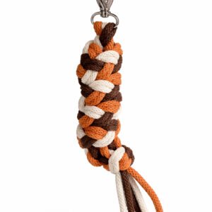 Hobby Horse pavadėlis, pagamintas iš dvigubos virvutės - šviesiai smėlio spalvos/ruda/terakotos spalvos