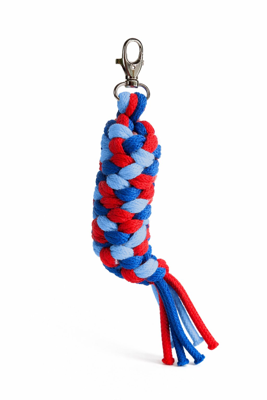 Hobby Horse pavadėlis, pagamintas iš dvigubos virvutės - mėlyna/rugiagėlių/raudona