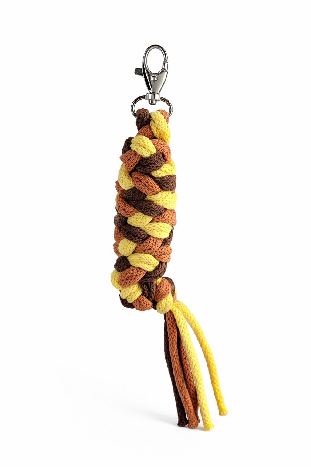Hobby Horse pavadėlis, pagamintas iš dvigubos virvutės - geltona/terakotos spalvos/ruda