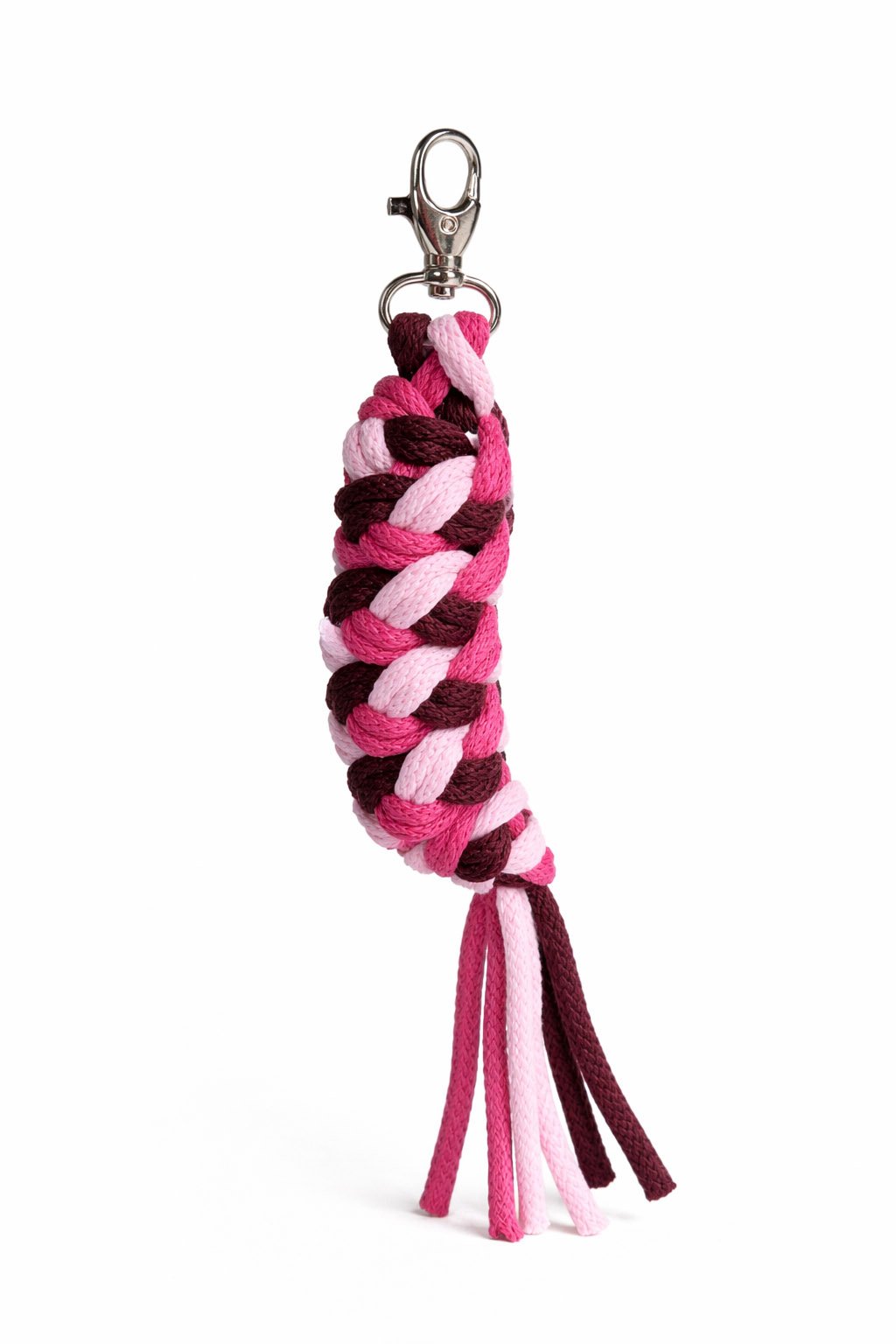 Hobby Horse pavadėlis, pagamintas iš dvigubos virvutės - šviesiai rožinė/tamsiai rožinė/bordo spalvos