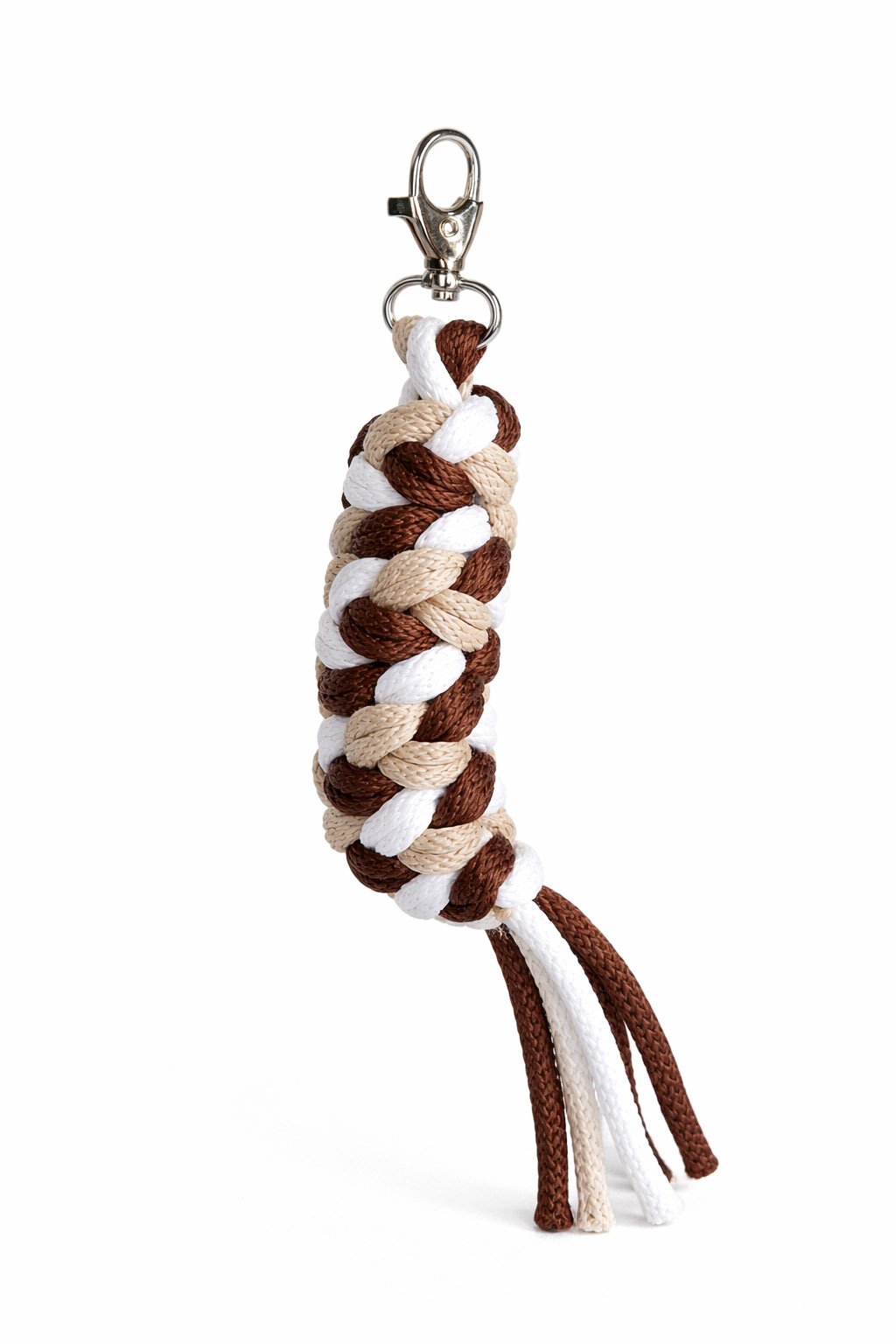 Hobby Horse pavadėlis, pagamintas iš dvigubos virvutės - šviesiai smėlio spalvos/ruda/balta