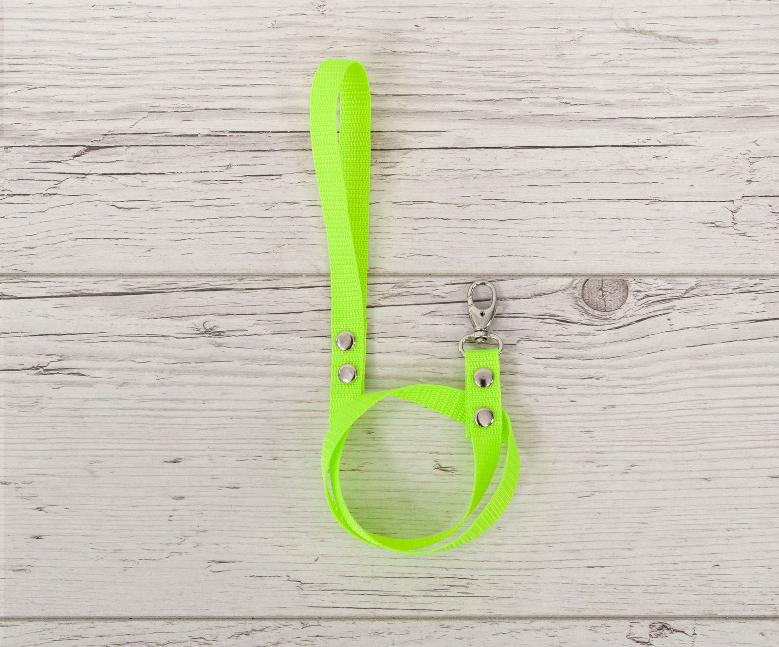 Pavadėlis hobby horse žirgeliui iš juostelės - neoninė žalia - Image 3