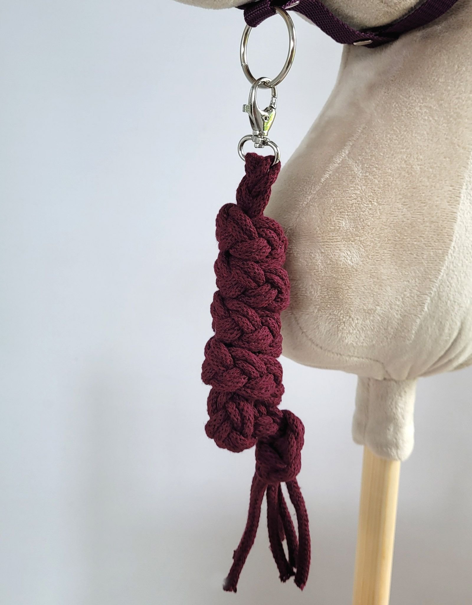 Hobby Horse pavadėlis, pagamintas iš dvigubai vytos virvutės - slyvų spalvos - Image 3