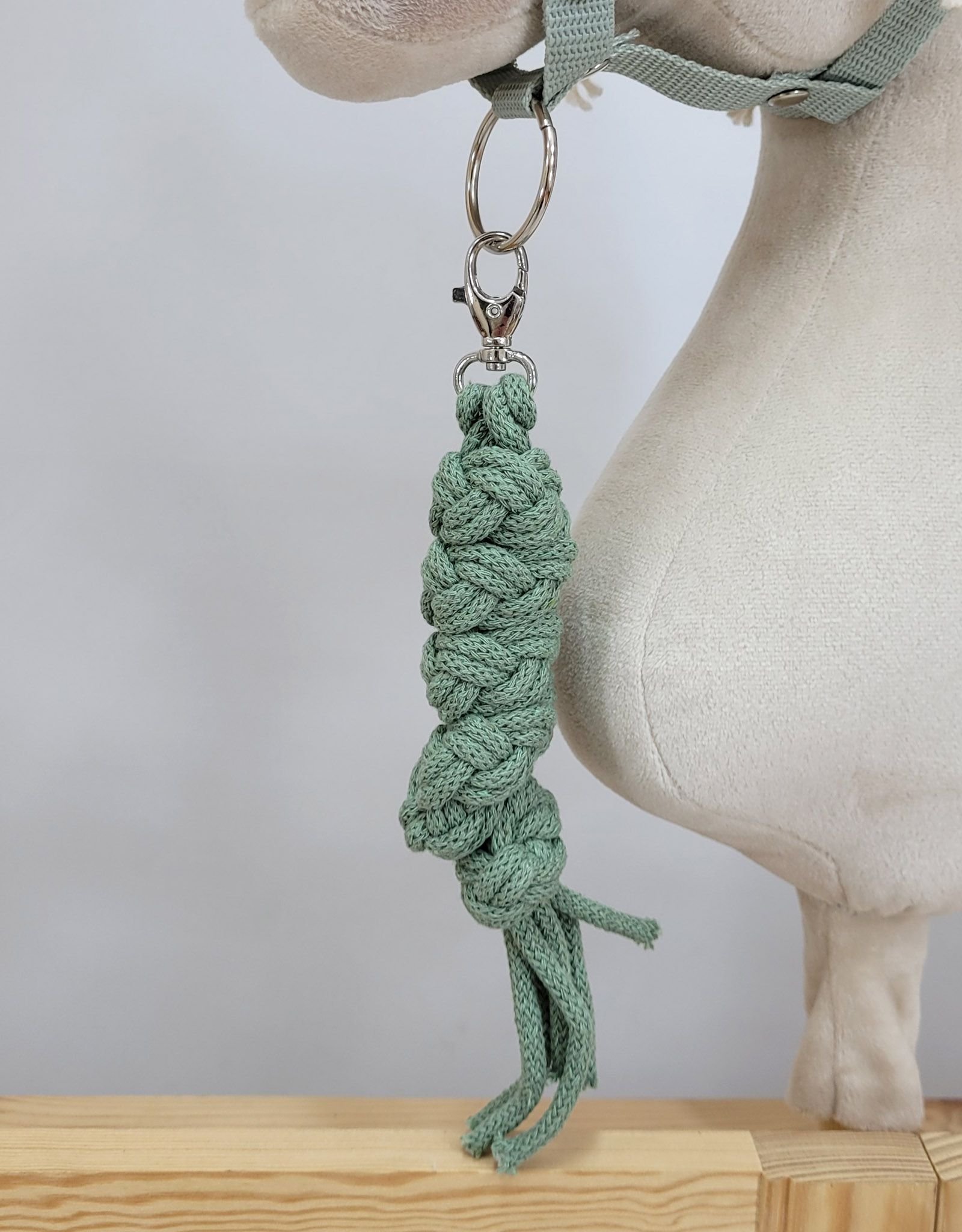 Hobby Horse pavadėlis, pagamintas iš dvigubai vytos virvutės - šalavijų spalvos - Image 3
