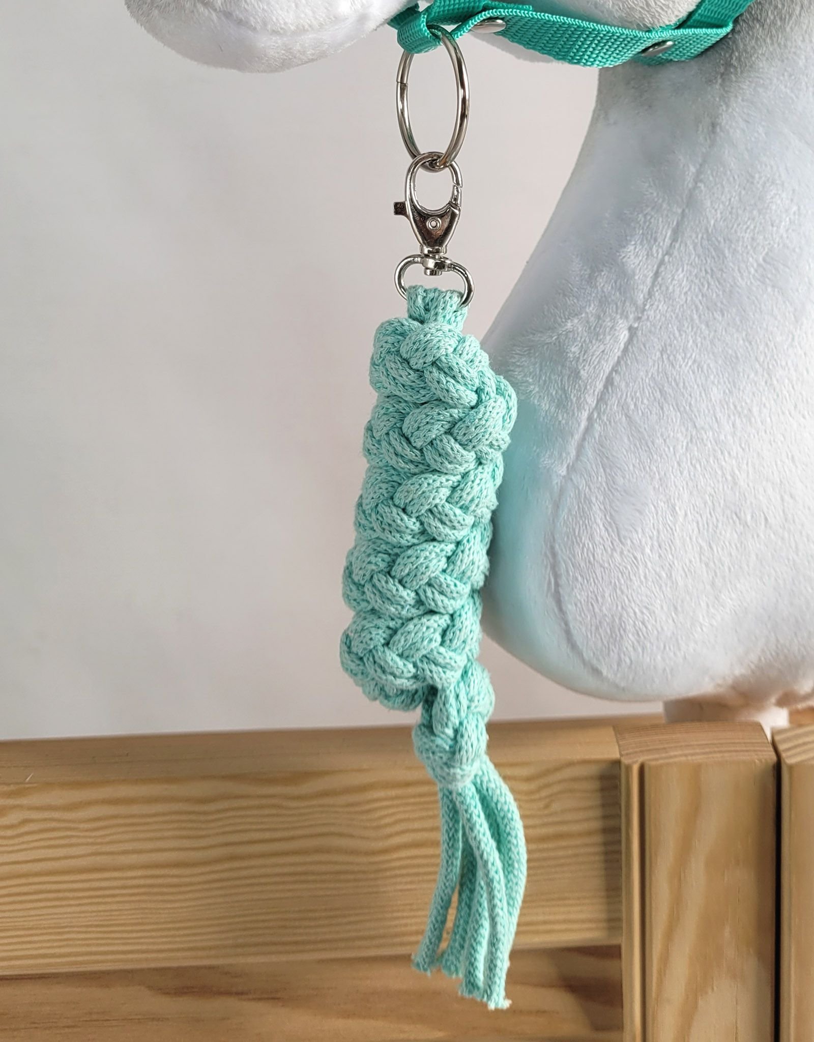 Hobby Horse pavadėlis, pagamintas iš dvigubai vytos virvutės - mėtos spalvos - Image 3