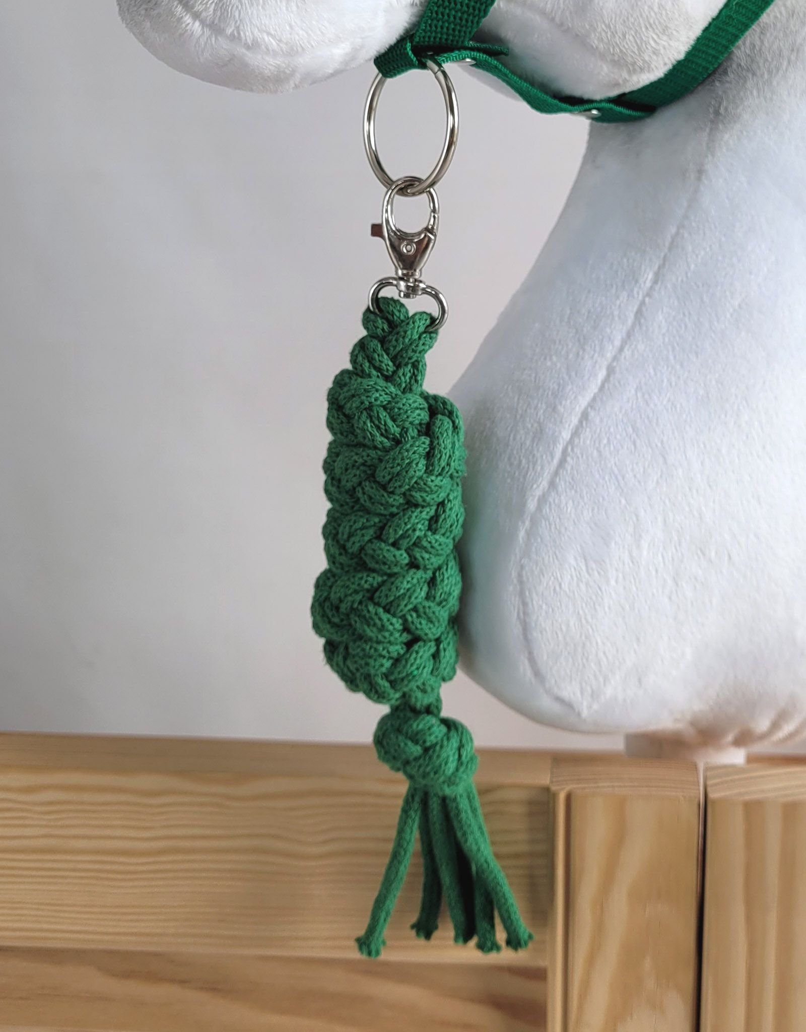 Hobby Horse pavadėlis, pagamintas iš dvigubai vytos virvutės - žalia - Image 3