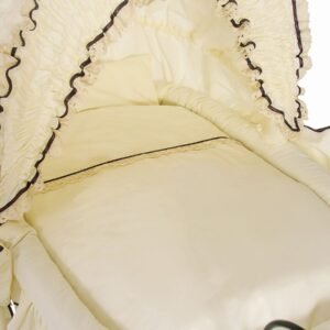 Cover set Cream bedding for the Retro Emma Moses basket - 4-piece set