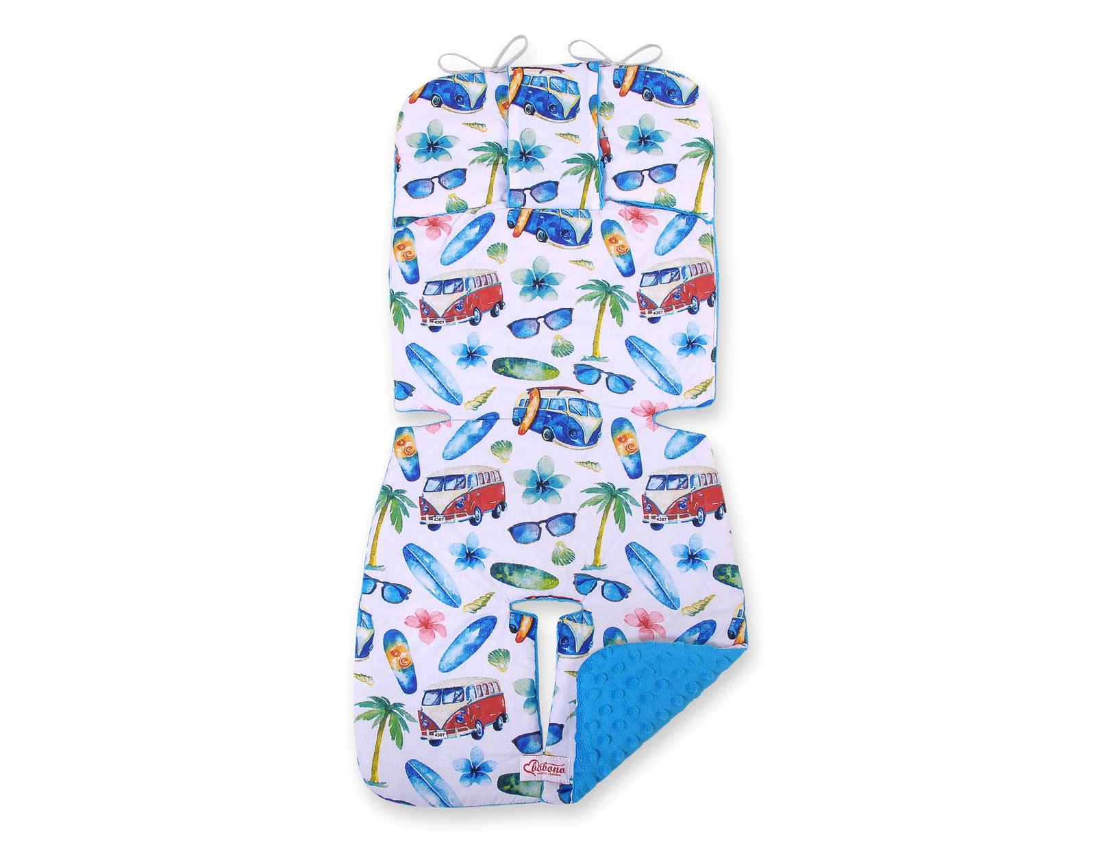 Double-sided cart insert BOBONO - bus/ turquoise