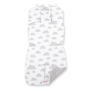 Double-sided cart insert BOBONO - clouds gray/gray