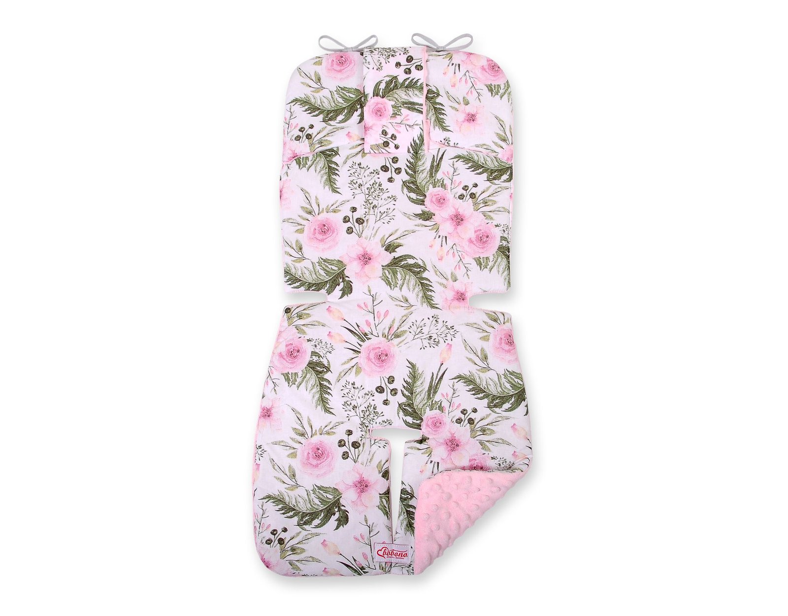 Double-sided cart insert BOBONO - peony flower pink/pink