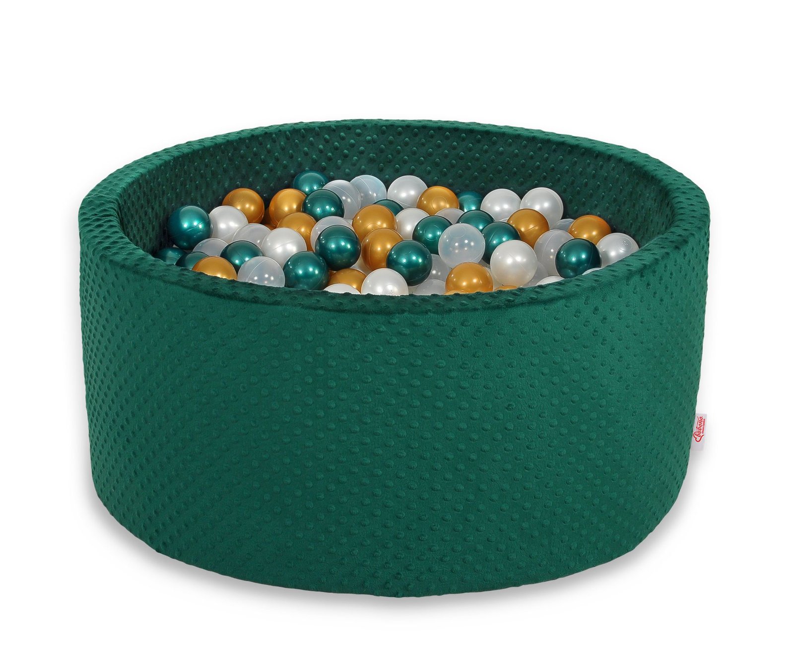 Ball-pit minky H-40 cm with balls 200pcs- bottle green