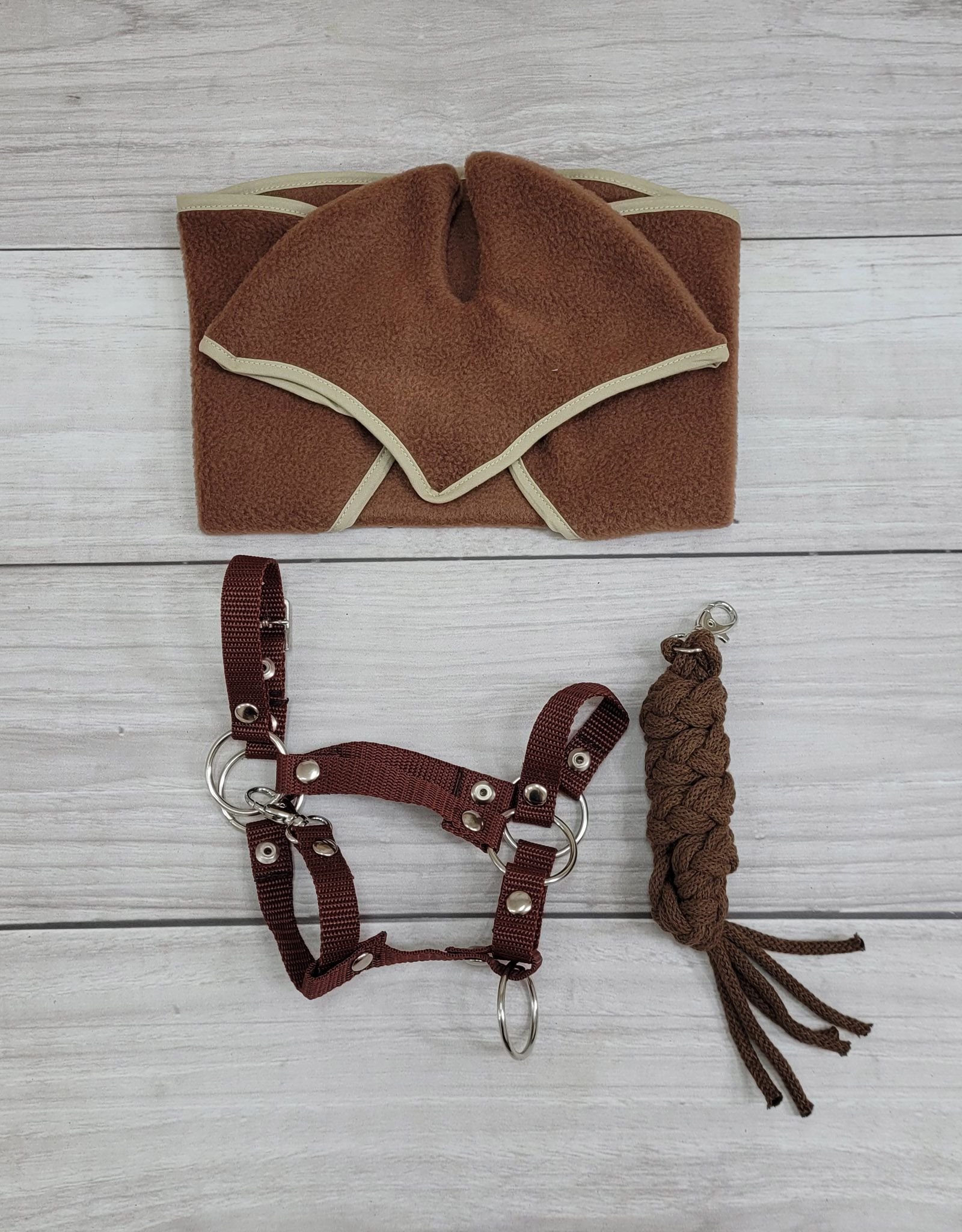 Rinkinys Hobby Horse: apynasris A3 + pavadėlis iš virvės - ruda - Image 8